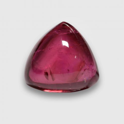 Tourmaline rubellite pourpre naturelle trillion, 3,76 ct, transparent