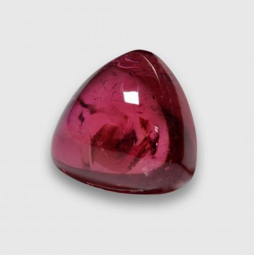 Tourmaline rubellite pourpre naturelle trillion, 3,76 ct, transparent