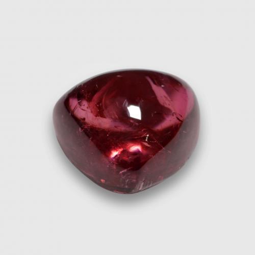 Tourmaline rubellite pourpre naturelle trillion, 3,76 ct, transparent