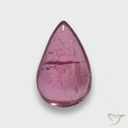 2.27ct Naturel Rose magenta foncé Tourmaline rubellite, En forme de poire, Transparent