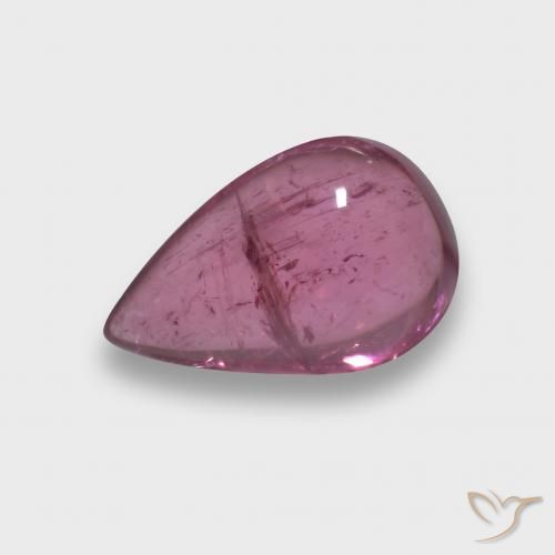 Tourmaline rubellite Rose magenta foncé naturelle En forme de poire, 2.27 ct, Transparent