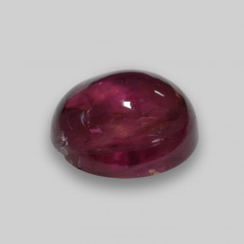 Tourmaline rubellite Violet rougeâtre naturelle Coupe roude, 2.50 ct, Translucide
