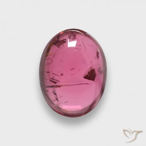 Tourmaline rubellite Rouge framboises naturelle ovale, 2.28 ct, Translucide