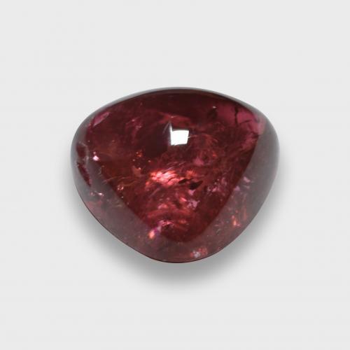 Tourmaline rubellite Rouge framboises naturelle Trillion, 3.62 ct, Translucide