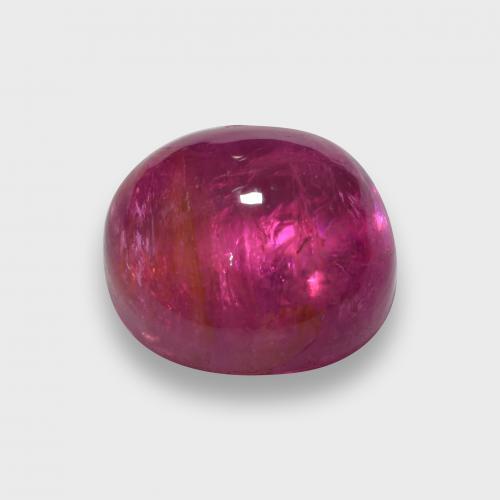 Tourmaline rubellite rouge framboises naturelle coupe roude, 2,46 ct, translucide