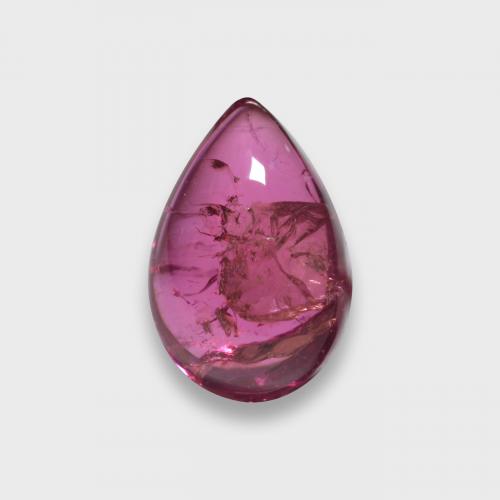 Tourmaline rubellite Rouge moyen-foncé naturelle En forme de poire, 1.91 ct, Translucide