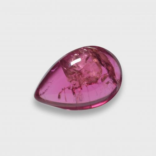 Tourmaline rubellite Rouge moyen-foncé naturelle En forme de poire, 1.91 ct, Translucide