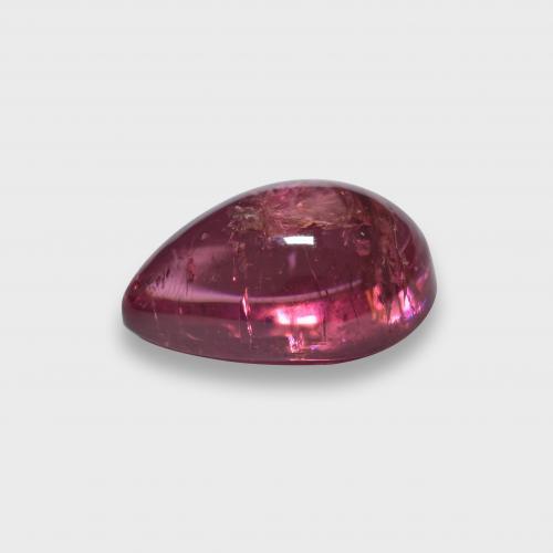 Tourmaline rubellite Rouge moyen-foncé naturelle En forme de poire, 1.91 ct, Translucide