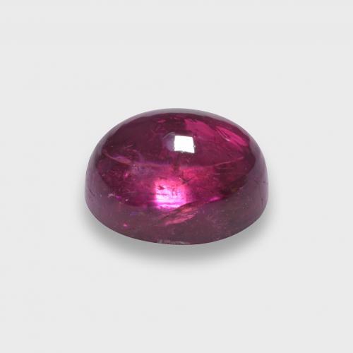 Tourmaline rubellite Rouge framboises naturelle Coupe ovale, 1.33 ct, Translucide
