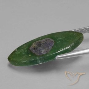 Rubis en fuchsite Multicolore naturelle Marquise, 8.51 ct, Translucide