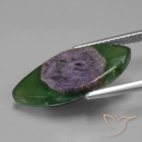 Rubis en fuchsite Multicolore naturelle Marquise, 6.51 ct, Translucide