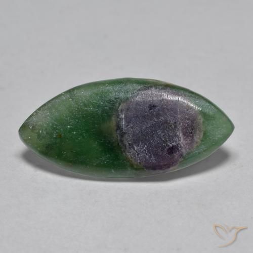 Rubis en fuchsite Multicolore naturelle Marquise, 3.75 ct, Translucide