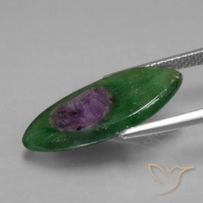 Rubis en fuchsite Multicolore naturelle Marquise, 5.33 ct, Translucide