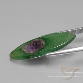 Rubis en fuchsite Multicolore naturelle Marquise, 5.57 ct, Translucide