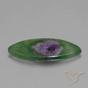 Rubis en fuchsite Multicolore naturelle Marquise, 3.31 ct, Translucide