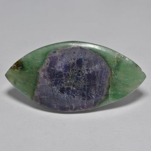 Rubis en Fuchsite Multicolore naturelle Marquise, 14.95 ct, Translucide