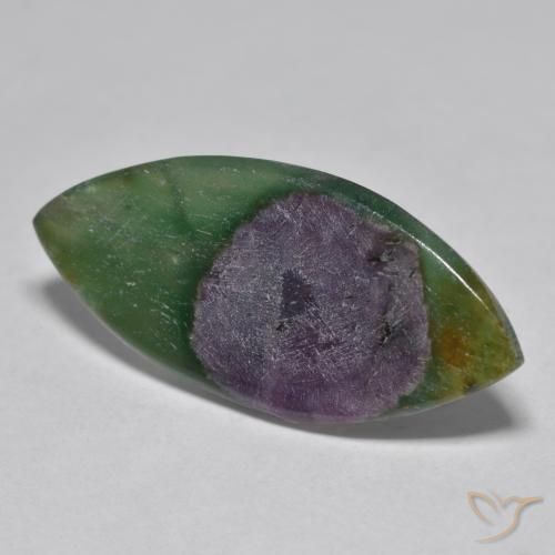 Rubis en fuchsite Multicolore naturelle Marquise, 10.67 ct, Translucide