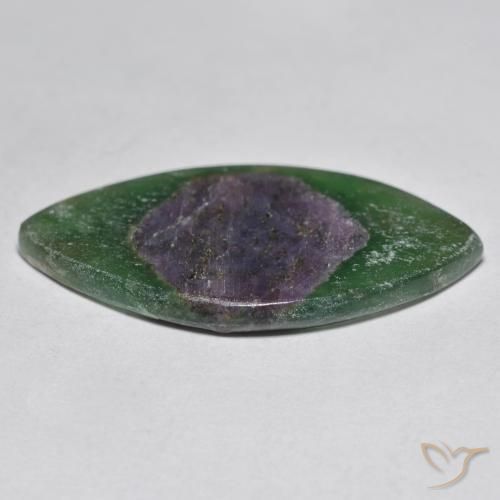 Rubis en Fuchsite Multicolore naturelle Marquise, 12.02 ct, Translucide