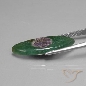 Rubis en fuchsite Multicolore naturelle Marquise, 10.40 ct, Translucide
