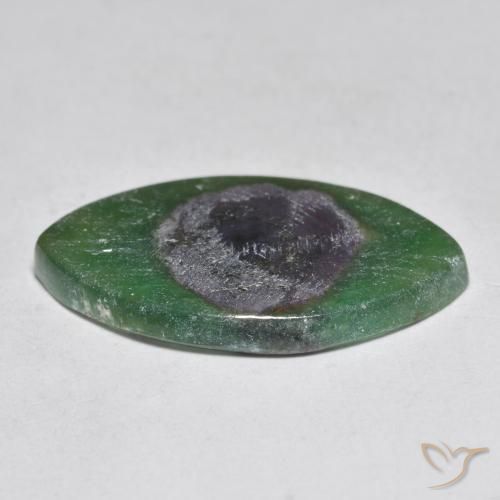 Rubis en fuchsite Multicolore naturelle Marquise, 8.48 ct, Translucide