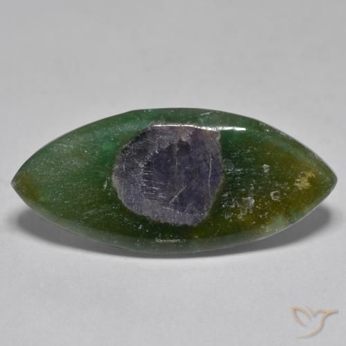 Rubis en fuchsite Multicolore naturelle Marquise, 7.33 ct, Translucide