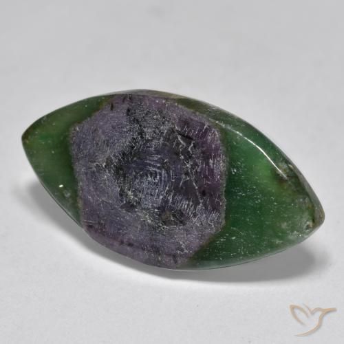 Rubis en fuchsite Multicolore naturelle Marquise, 7.88 ct, Translucide