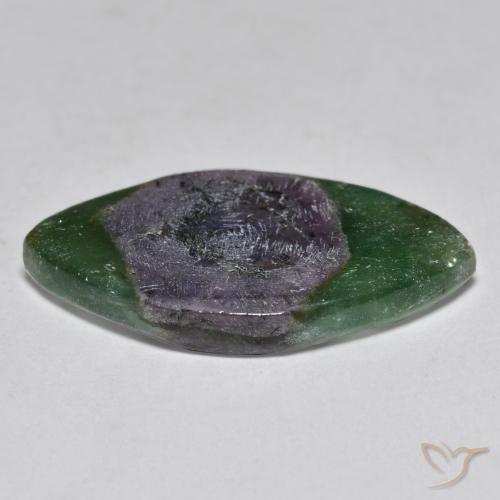 Rubis en fuchsite Multicolore naturelle Marquise, 7.88 ct, Translucide