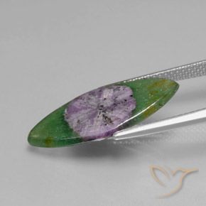 Rubis en fuchsite Multicolore naturelle Marquise, 5.03 ct, Translucide