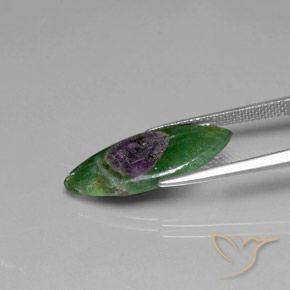 Rubis en fuchsite Multicolore naturelle Marquise, 5.08 ct, Translucide