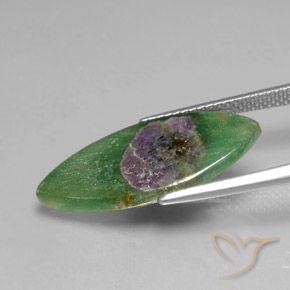Rubis en fuchsite Multicolore naturelle Marquise, 5.75 ct, Translucide