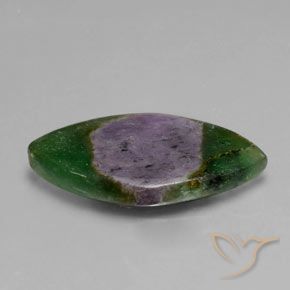Rubis en fuchsite Multicolore naturelle Marquise, 11.36 ct, Translucide