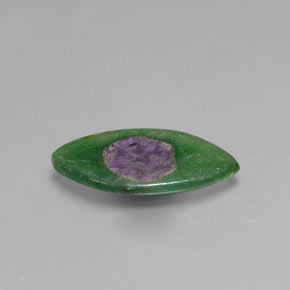 Rubis en Fuchsite Bicolore naturelle Marquise, 4.10 ct, Transparent