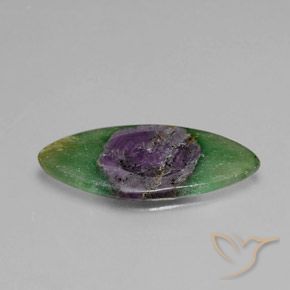 Rubis en fuchsite Multicolore naturelle Marquise, 5.06 ct, Translucide