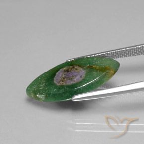 Rubis en fuchsite Multicolore naturelle Marquise, 5.08 ct, Translucide
