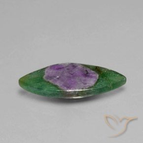 Rubis en fuchsite Multicolore naturelle Marquise, 6.28 ct, Translucide