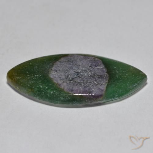 Rubis en fuchsite Multicolore naturelle Marquise, 7.95 ct, Translucide