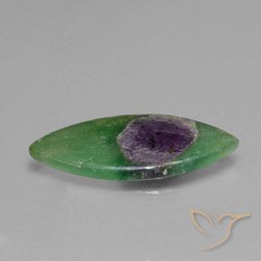 Rubis en fuchsite Multicolore naturelle Marquise, 4.33 ct, Translucide