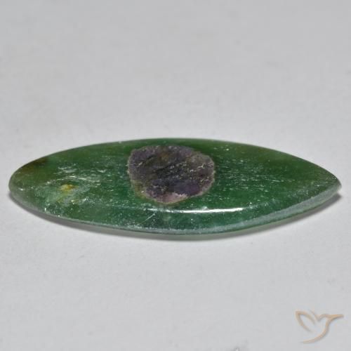 Rubis en fuchsite Multicolore naturelle Marquise, 5.84 ct, Translucide