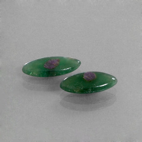 Achetez naturel ct bicolore rubis dans fuchsite gems, marquise, en provenance ethiopie chez gemselect. en stock, livraison internationale!