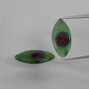 Achetez naturel ct Bicolore Rubis en Fuchsite gems, Marquise, En provenance Ethiopie chez GemSelect. En stock, livraison internationale!