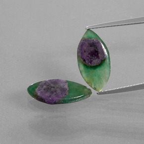 Achetez naturel ct Bicolore Rubis en Fuchsite gems, Marquise, En provenance Ethiopie chez GemSelect. En stock, livraison internationale!