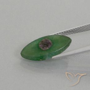 Rubis en fuchsite Multicolore naturelle Marquise, 3.90 ct, Translucide