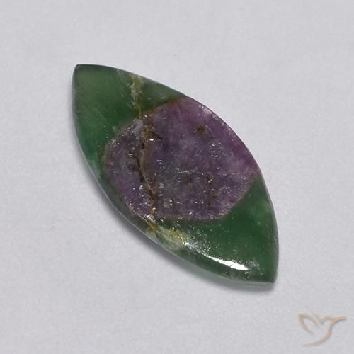 Rubis en fuchsite Multicolore naturelle Marquise, 4.54 ct, Translucide