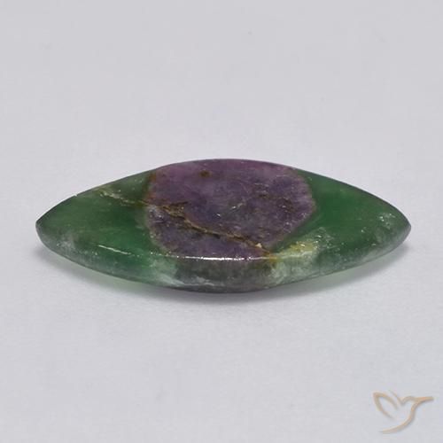 Rubis en fuchsite Multicolore naturelle Marquise, 4.54 ct, Translucide