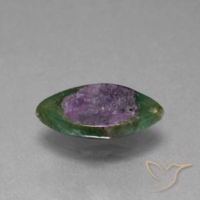 Rubis en fuchsite Multicolore naturelle Marquise, 5.06 ct, Translucide