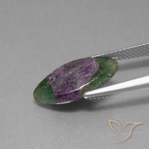 Rubis en fuchsite Multicolore naturelle Marquise, 5.06 ct, Translucide