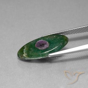 Rubis en fuchsite Multicolore naturelle Marquise, 5.46 ct, Translucide