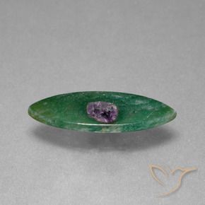 Rubis en fuchsite Multicolore naturelle Marquise, 4.14 ct, Translucide