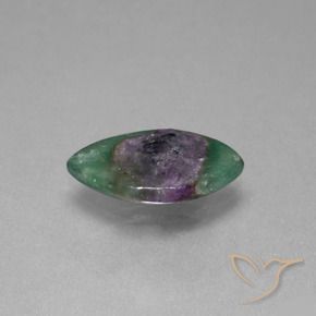 Rubis en fuchsite Multicolore naturelle Marquise, 4.70 ct, Translucide