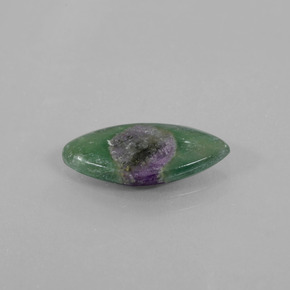 Rubis dans fuchsite bicolore naturelle marquise, 2,68 ct, translucide